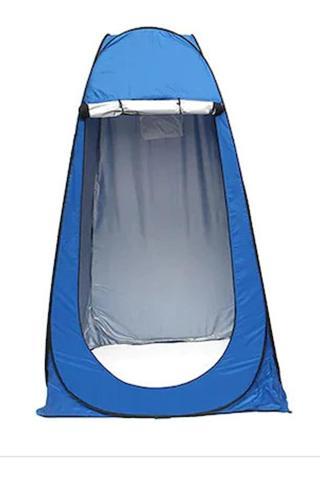Otomatik Wc Portatif Giyinme Çadırı 120x120x190 cm Mavi