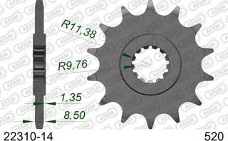 AFAM SUZUKI GW250 INAZUMA / GSX-R 250 / DL250 VSTROM ÇELİK ÖN DİŞLİ #520