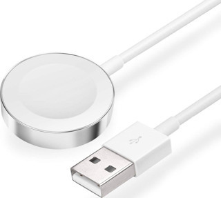 Microsonic Apple Watch Series 9 45mm Masaüstü Manyetik Şarj Cihazı Beyaz