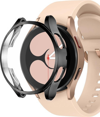 Microsonic Samsung Galaxy Watch 4 44mm Kılıf 360 Full Round Soft Silicone Siyah