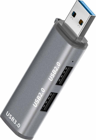 Microsonic 3 Port Hub USB 3.0 Çoğaltıcı Çoklayıcı Gri