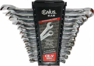 Gk Tools Genius 12 Parça Kombine Anahtar Takımı 12 Li Açık Ağız - Yıldız Anahtar 6X22 Mm