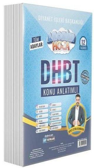 DHBT Anonim Hoca Konu Anlatımlı Hazırlık Kitabı - Çetin Zencir - DDY