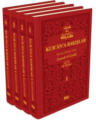 Kur'an'a Bakışlar Kur'an-ı Kerim Tefsiri Kırmızı Set - 4 Kitap Takım - Zeyneb Gazali - Kitap Dünyası
