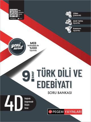 Pegem 9. Sınıf Türkdili ve Edebiyatı Soru Bankası - Pegem Akademi Yayıncılık