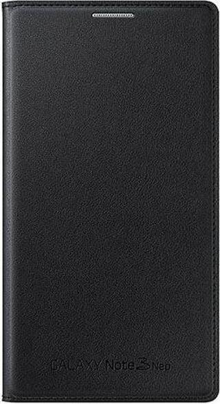 Galaxy Note 3 Neo ile Uyumlu Kılıf Flip Wallet Siyah EF-WN750B