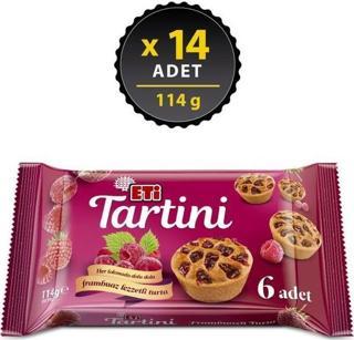 Tartini Frambuazlı Turta 114 gr x 14 Adet