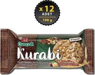 Eti Burçak Kurabi Fındıklı 198 gr x 12 Adet
