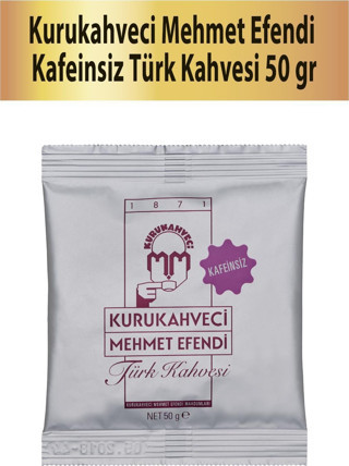 Kurukahveci Mehmet Efendi Kafeinsiz Türk Kahvesi 50 gr Türk Kahvesi