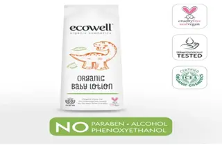 Ecowell Bebek Yüz ve Vücut Losyonu Organik & Vegan Nemlendirici Bebe Kremi Parabensiz 300 ml