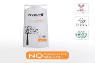 Ecowell Saç Bakım Kremi Organik & Vegan Yıpranmış Saçlar için Onarıcı ve Kolay Tarama 300 ml