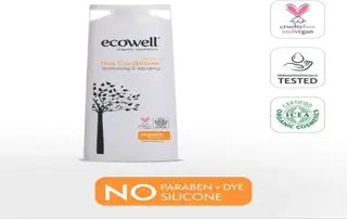 Ecowell Saç Bakım Kremi Organik & Vegan Yıpranmış Saçlar için Onarıcı ve Kolay Tarama 300 ml