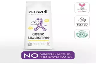 Ecowell Bebek Saç & Vücut Şampuanı Organik & Vegan Parabensiz Doğal Konak Önleyici 300 ml