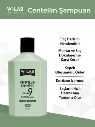 W-Lab Centellin 9 Aktifli Şampuan 250 ML