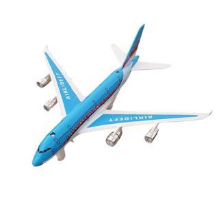 Kızılkaya Çek Bırak Işıklı Sesli Yolcu Uçağı 18 Cm - SY8022 - Mavi