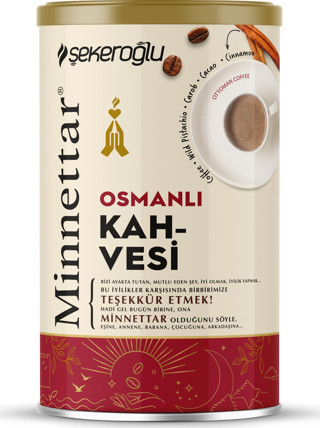 Minnettar Osmanlı Kahvesi 200 Gr Özel Silindir Kutu