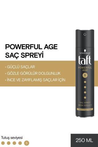 Taft Powerful Age (İnce Ve Zayıflamış Saçlar Için) Sprey 250 Ml