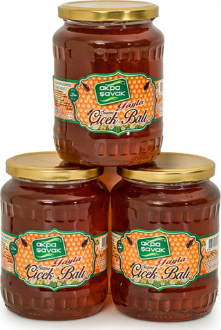 Akpa Şavak Süzme Çiçek Balı 3 X 950 Gr (Şekersiz)