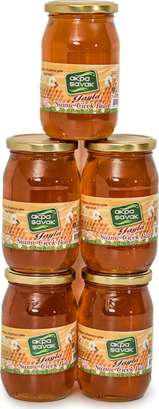 Akpa Şavak Süzme Çiçek Balı 5 X 500 Gr (Şekersiz)