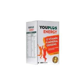 Youplus Energy Vitamin ve Mineral Kompleksi Takviye Edici Gıda 30 Tablet
