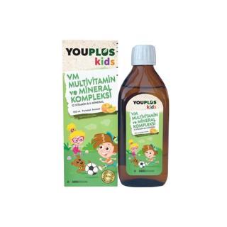 Youplus Kids Multivitamin ve Mineral  Kompleksi İçeren Portakal Aromalı Takviye Edici Gıda 150ml