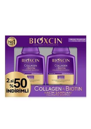 Bioxcin Collagen & Biotin Hacim Şampuanı 300 Ml 2'li Avantaj Paket