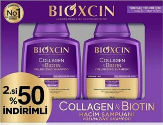 Bioxcin Collagen & Biotin Hacim Şampuanı 300 Ml 2'li Avantaj Paket