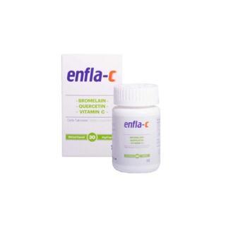 Enfla-C Bromelain, Vitamin C Ve Quercetin İçeren Takviye Edici Gıda 30 Bitkisel Kapsül