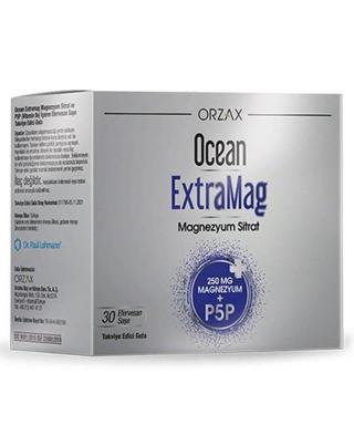 Ocean Extramag 250 Magnezyum Sitrat + P5P 30 Saşe