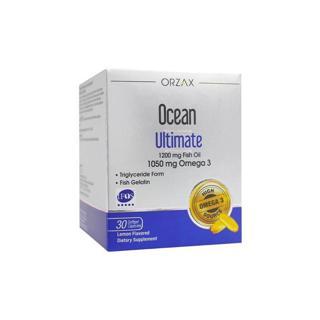 Ocean Ultimate 1200 mg Balık Yağı 1050 mg Omega3 Limon Aromalı Takviye Edici Gıda 30 Kapsül