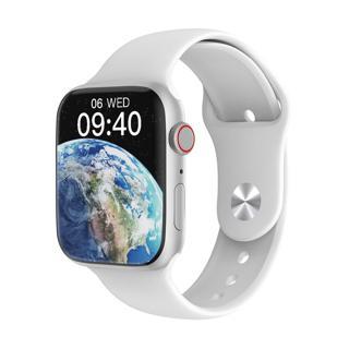 W59 Watch İos ve Android Uyumlu Mactive 2.05" İnç Geniş Ekranlı Gümüş Kordon Hediyeli Akıllı Saat
