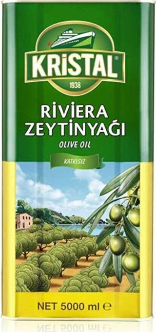 Kristal Riviera Zeytinyağı Teneke Kutu 5 lt