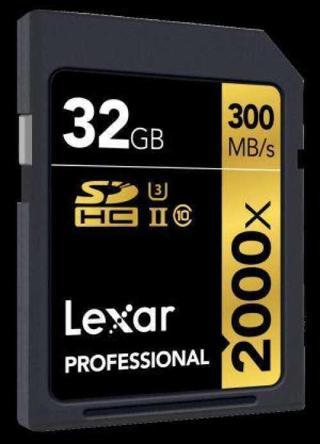 Lexar 32GB Professional 2000x SDXC UHS-II U3(V90)