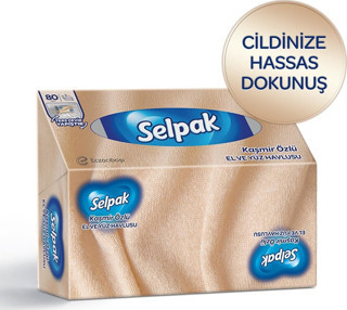 Selpak El ve Yüz Havlusu Kaşmir Özlü Kutulu 80 Yaprak