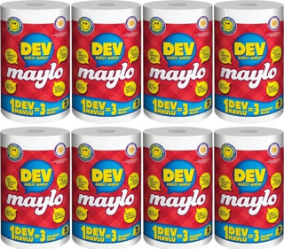 Çift Katlı Dev Kağıt Havlu 8 Adet