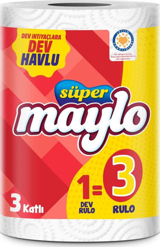 Süper Dev Havlu 1=3 Rulo