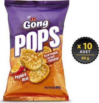 Eti Gong Pops Peynirli Acılı 80 gr x 10 Adet