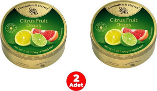Cavendish & Harvey Citrus Fruit Drops Narenciye Meyveleri Aromalı Şeker (2 ADET)