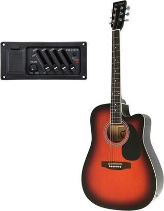 Almira F650N-SBC Sunburst Elektro Akustik Gitar