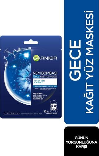 Garnier Gece Kağıt Yüz Maskesi
