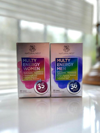 Multy Energy 30 Tablet Man + Women 2'li