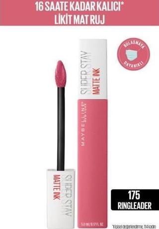 Maybelline New York Super Stay Matte Ink Likit Mat Ruj - 175 Ringleader - Pembe