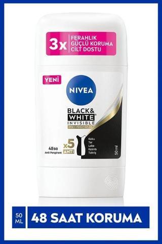 Nivea Kadın Stick Deodorant Black&white Invisible İpeksi Pürüzsüzlük 50 ml