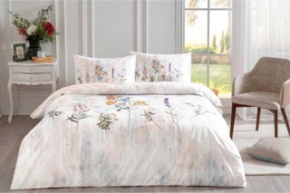 Özdilek Nev Floraison Çift Kişilik Nevresim Takımı - Somon