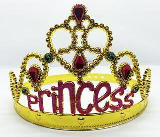 himarry Prenses Yazılı Altın Renk Ayarlanabilir Parti Tacı 60 cm