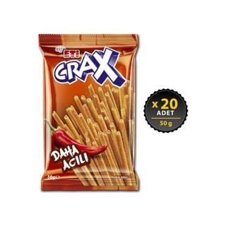 Eti Crax Acılı Çubuk Kraker 50 g x 20 Adet