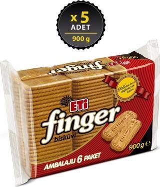 Eti Finger Bisküvi 6'lı 900 gr x 5 Adet