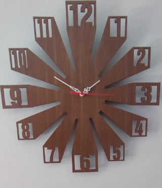 Zudeey Duvar Saati-El Yapımı, Ahşap,Dekoratif, Modern-Bohem Tasarım,Sessiz Mekanizma