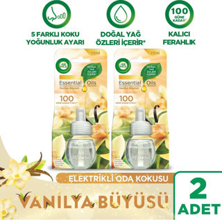 Air Wick Elektrikli Oda Kokusu Yedek Şişe Vanilya Büyüsü 2 Adet