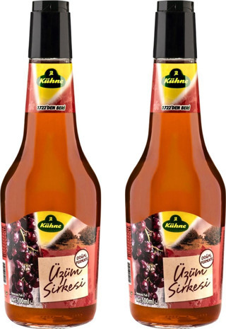 Kühne Üzüm Sirkesi 500 ml Cam x 2 Adet